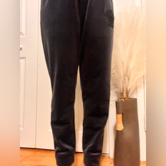 Versace navy blue velvet joggers - Picture 10 of 14